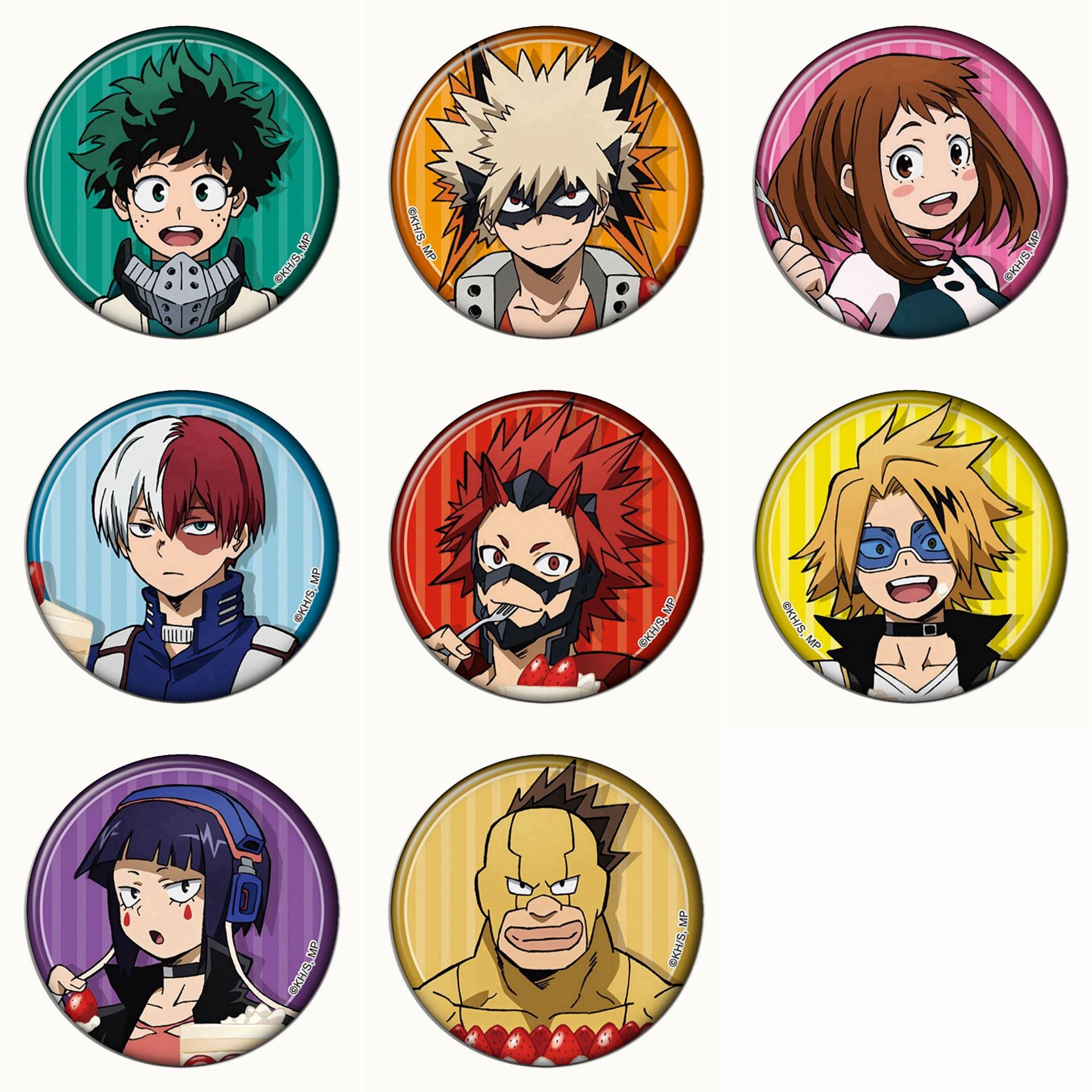 Anime Cosplay Website - 8PCS Boku No Hero Academia Badges