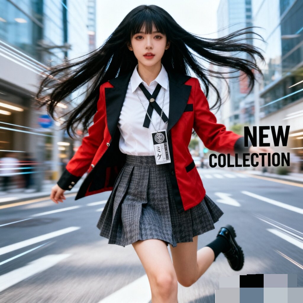 Anime Cosplay Kakegurui - Anime Kakegurui Jabami Yumeko Cosplay Costume
