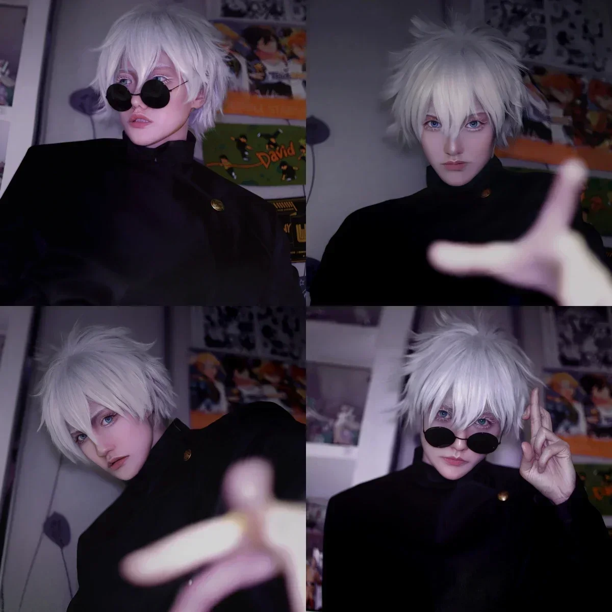 Anime Cosplay Gojo - Gojo Satoru Cosplay Costumes pour hommes,