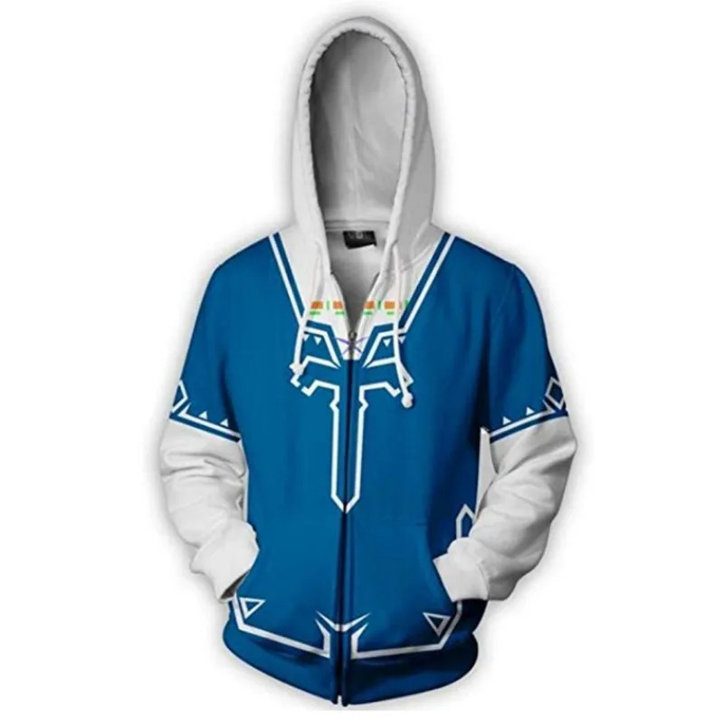 Anime Cosplay Link - Cosplay Legend Zelda Link Zipper Up