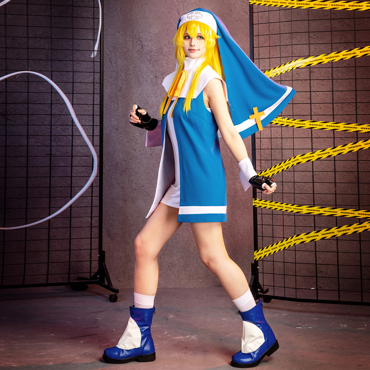 Anime Cosplay High Quality - Guilty Gear‌ Bridget‌ ‌‌Cosplay Costume Nun