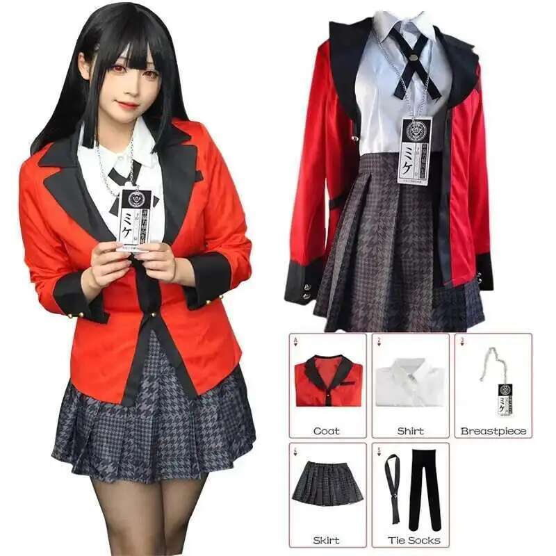 Anime Cosplay Japanese Girl - Anime Kakegurui Jabami Yumeko Cosplay Costume