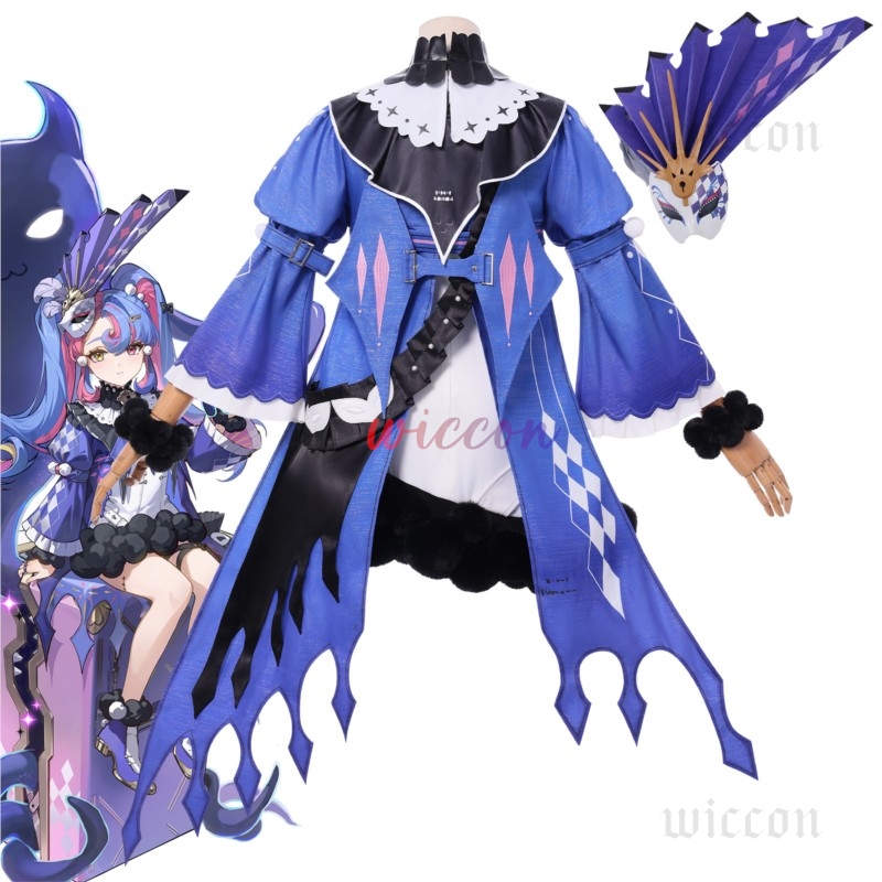 Anime Cosplay Japanese Girl - Roccia Cosplay Costume Wig Dress Headwear