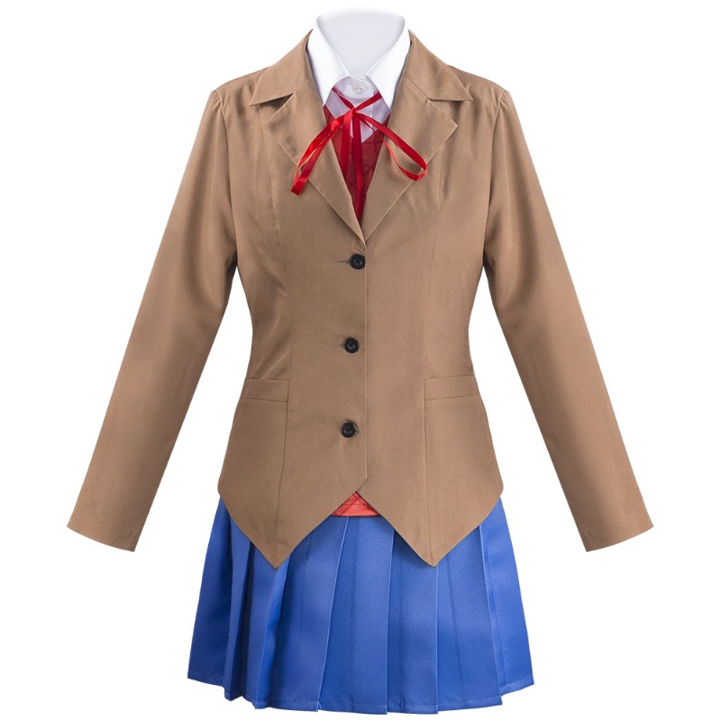 Anime Cosplay Kostüm - Spiel Doki Doki Literature Club Monika