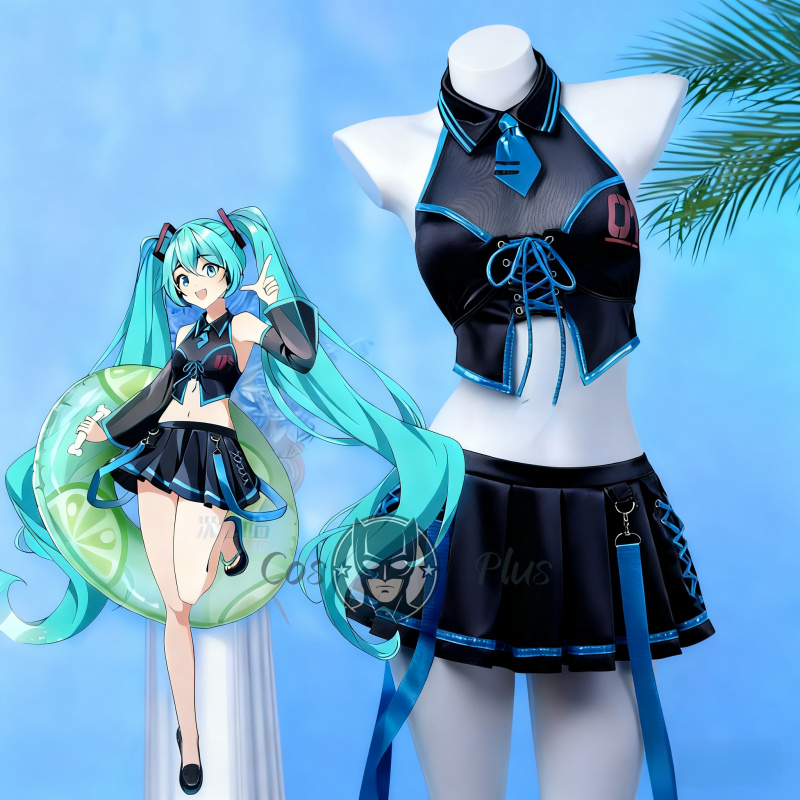 Anime Cosplay Miku - Anime Game Miku Seaxy Suits Cosplay