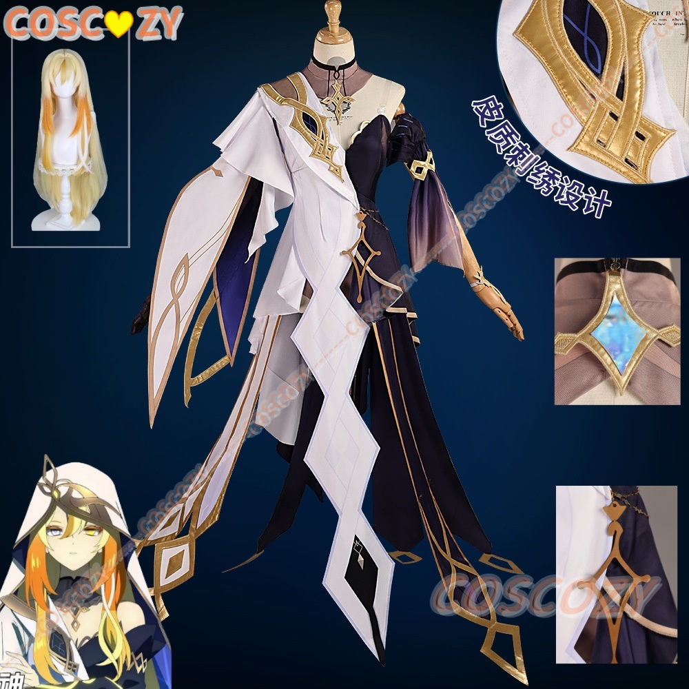 Anime Cosplay Japanese Girl - Genshin Impact Rhinedottir Naberius Cosplay Costume