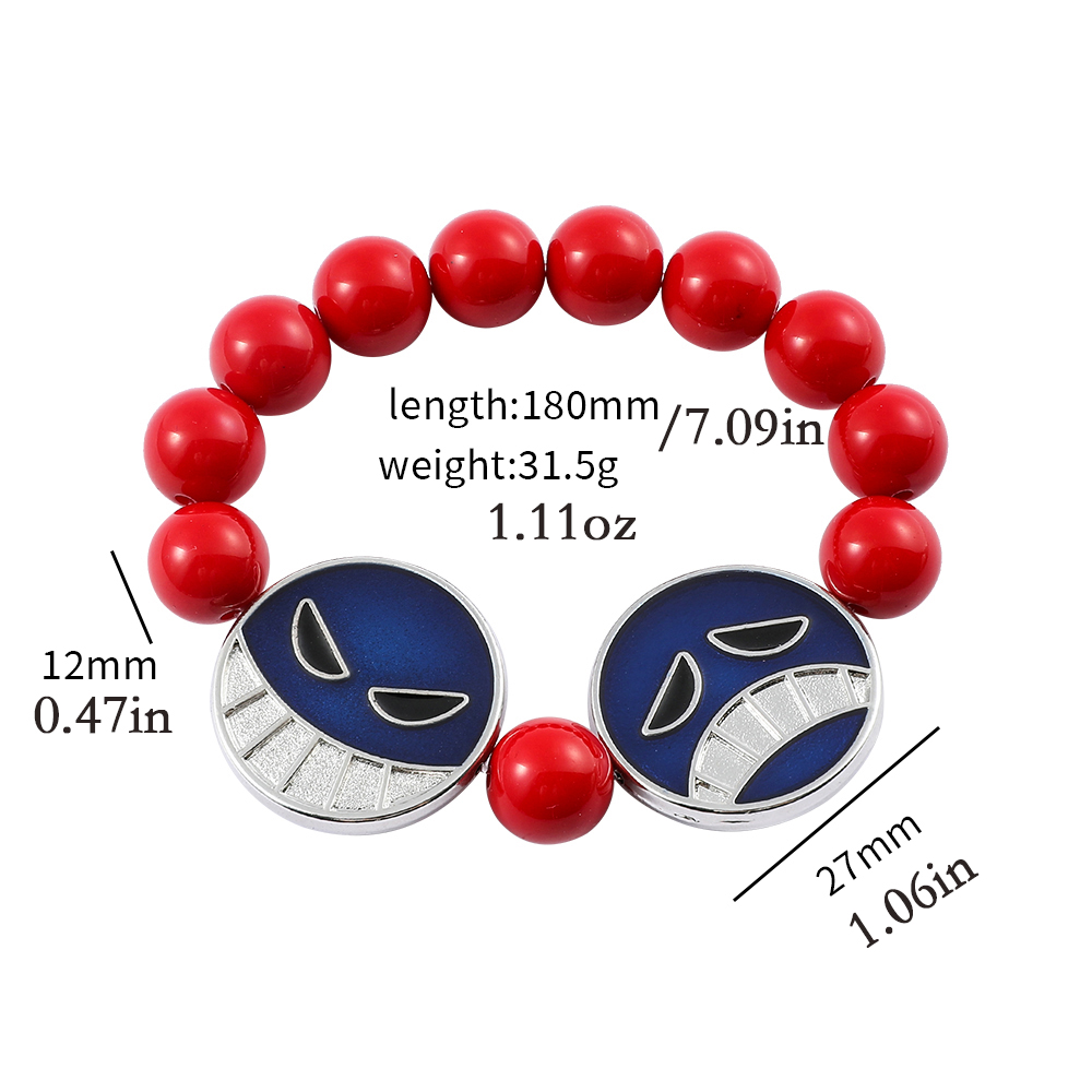 Anime Red Beads Face Bracelet  - đánh giá và giá Anime Cosplay Website