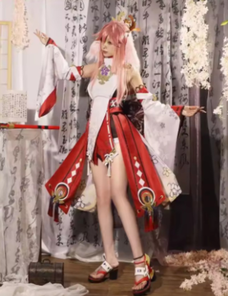 Genshin Impact Yae Miko Cospla - đánh giá và giá Anime Cosplay Kostüm