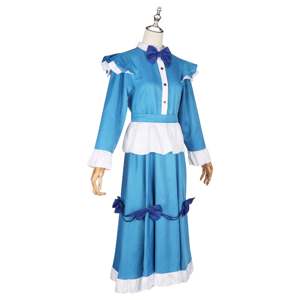 Poppy Red Hair Cosplay Costume - đánh giá và giá Anime Cosplay Blue Hair