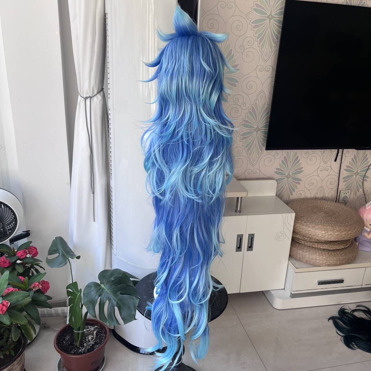 [Styled Wig]Idia Cosplay Wig A - đánh giá và giá Anime Cosplay Blue Hair