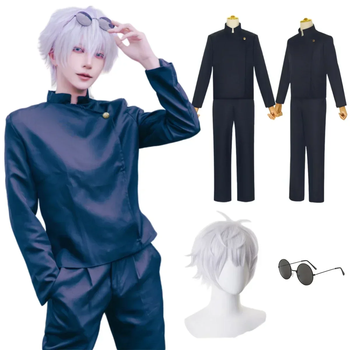Gojo Satoru Cosplay Costumes p - đánh giá và giá Anime Cosplay Gojo