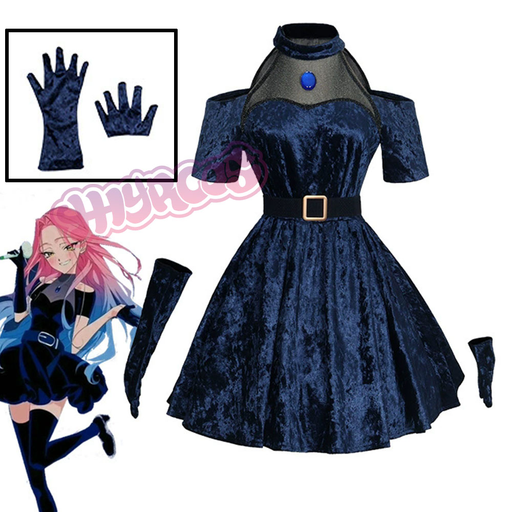 Mizi Cosplay Anime Alien Stage - đánh giá và giá Anime Cosplay Blue Hair
