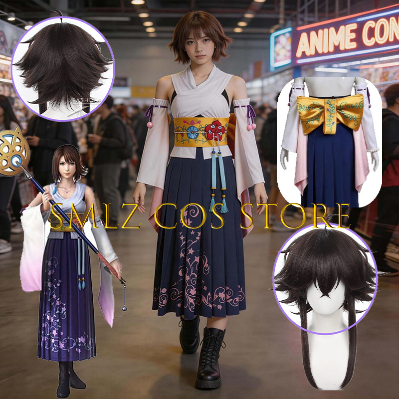 Smlz FFX Yuna Cosplay Anime FF - đánh giá và giá Anime Cosplay Clothes