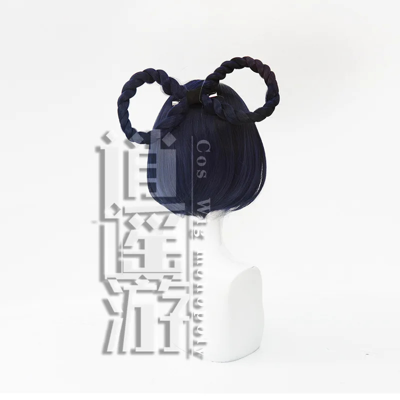 qq34Xiangling Cos 30CM Navy Bl - đánh giá và giá Anime Cosplay Blue Hair