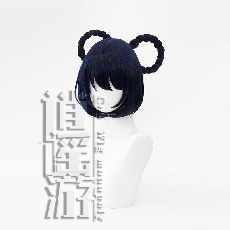 qq34Xiangling Cos 30CM Navy Bl - đánh giá và giá Anime Cosplay Blue Hair
