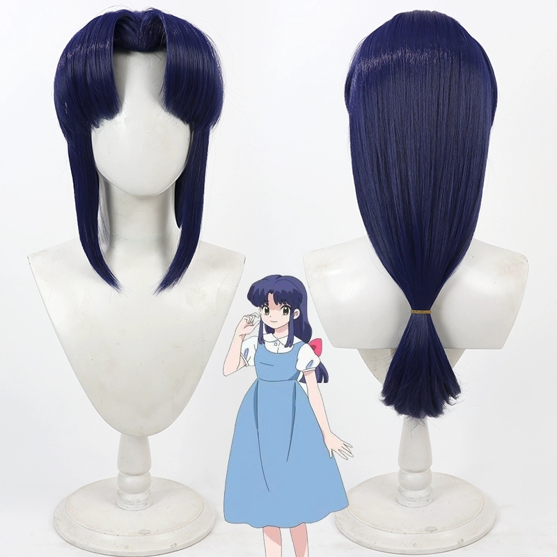 Anime Ranma 1/2 Akane Tendo Co - đánh giá và giá Anime Cosplay Blue Hair