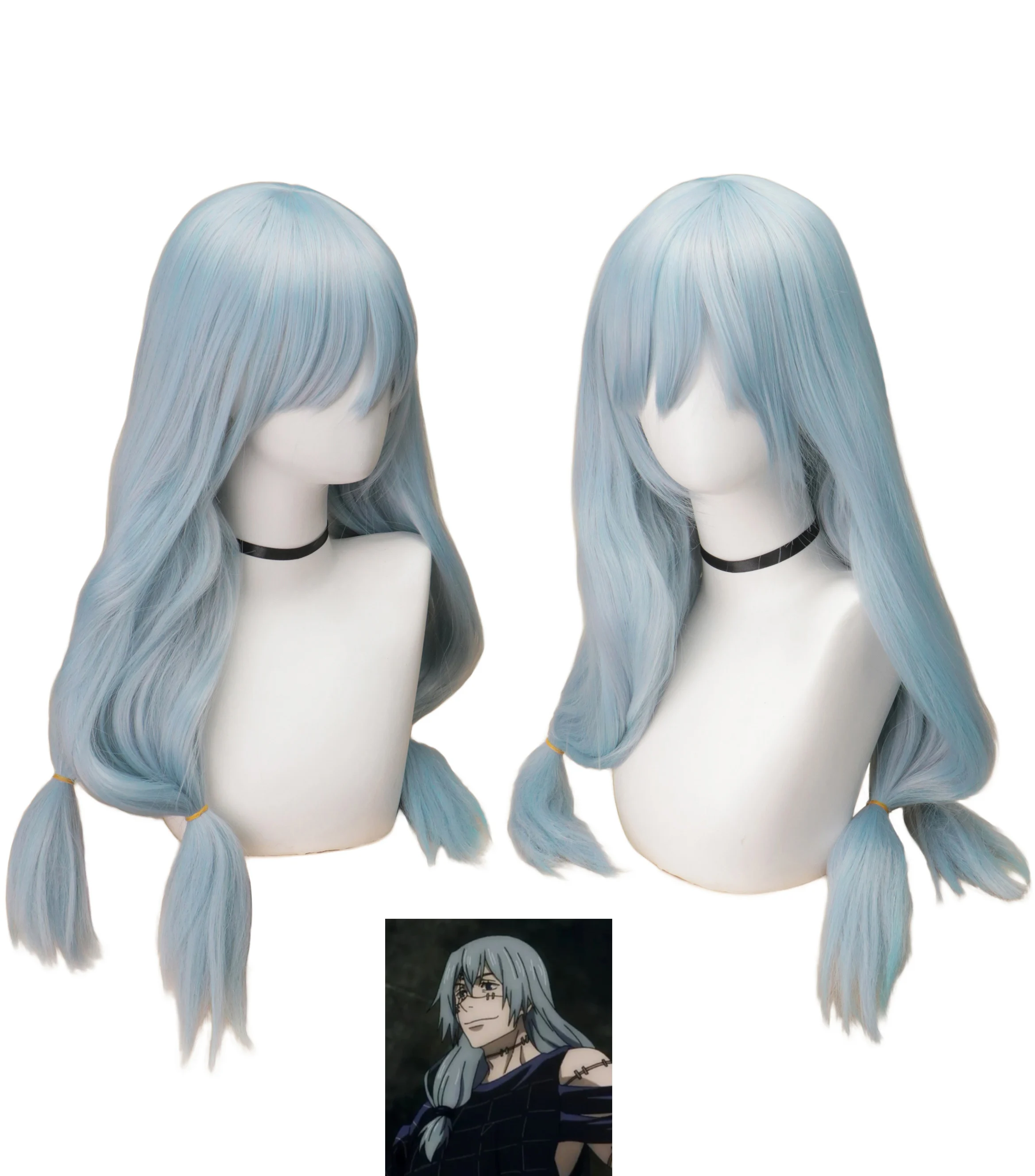 Anime Mahito Cosplay Jujutsu K - đánh giá và giá Anime Cosplay Blue Hair