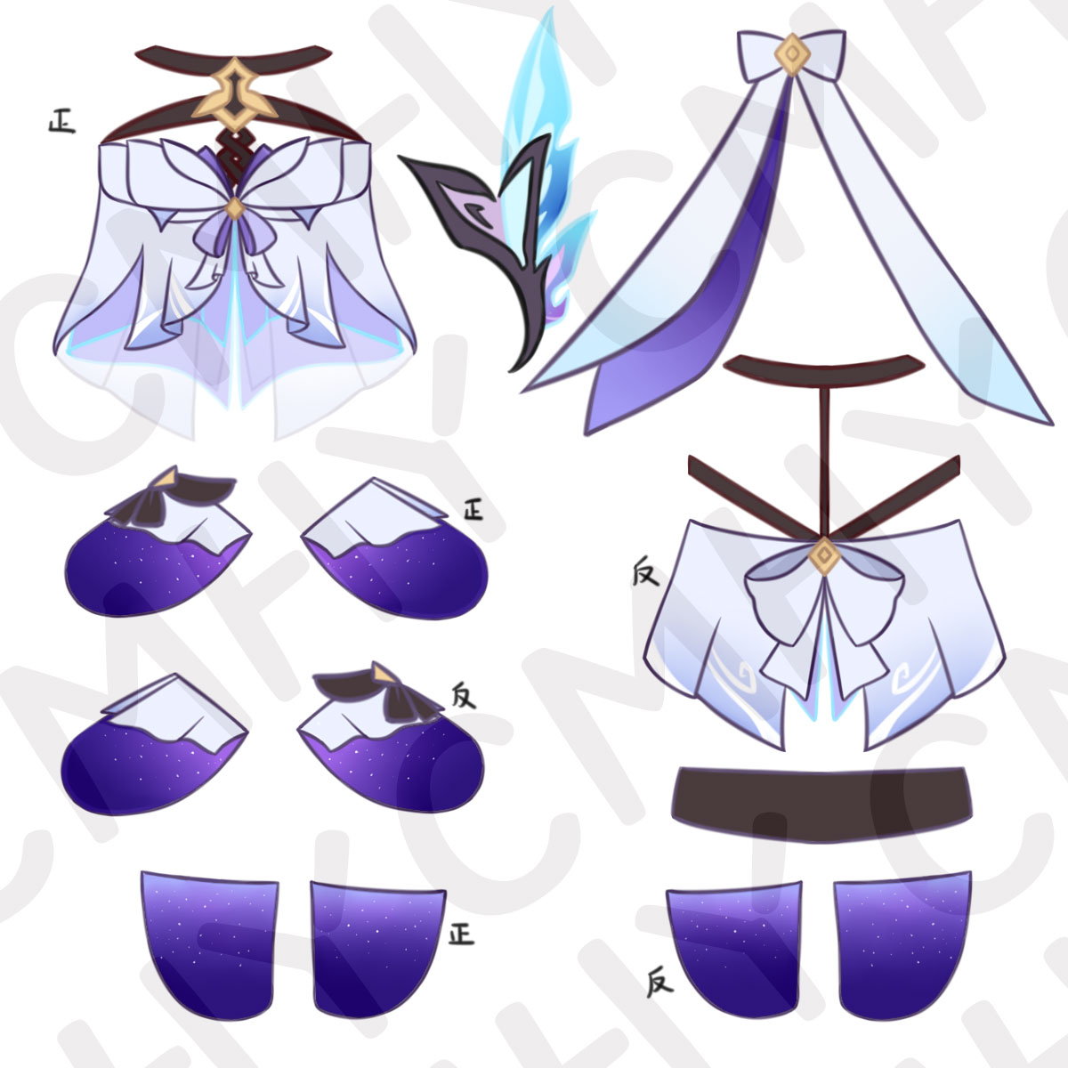 Game Genshin Impact Skirk Cat  - đánh giá và giá Anime Cosplay Clothes