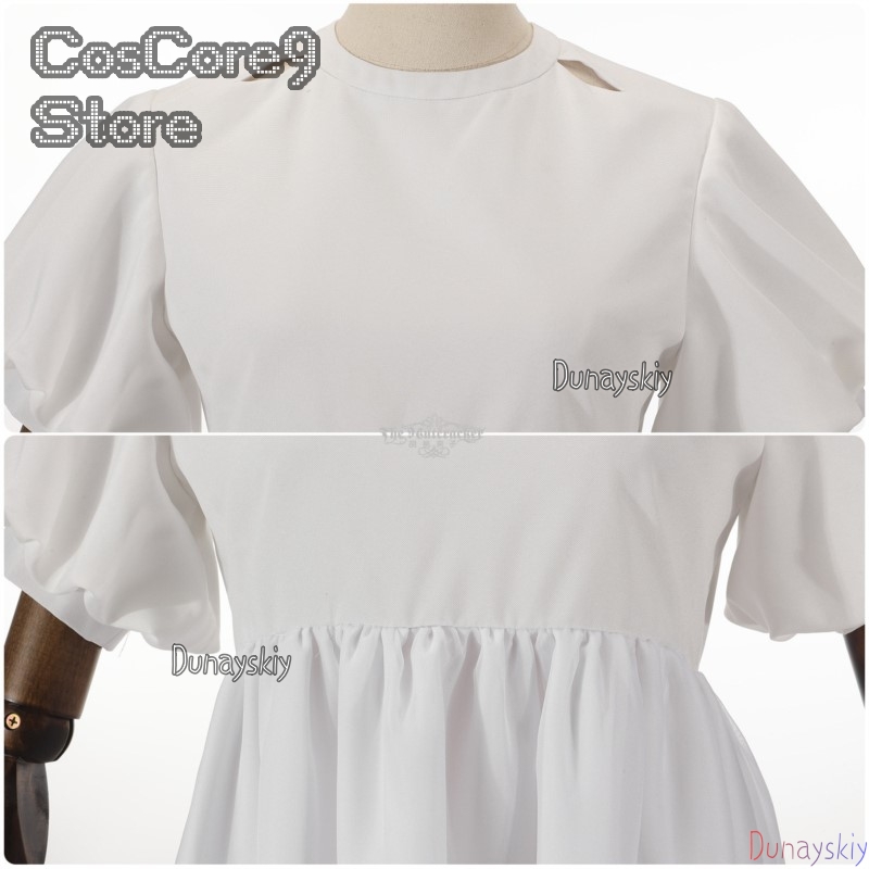 Sua Cosplay kostüm White Dress - đánh giá và giá Anime Cosplay Kostüm