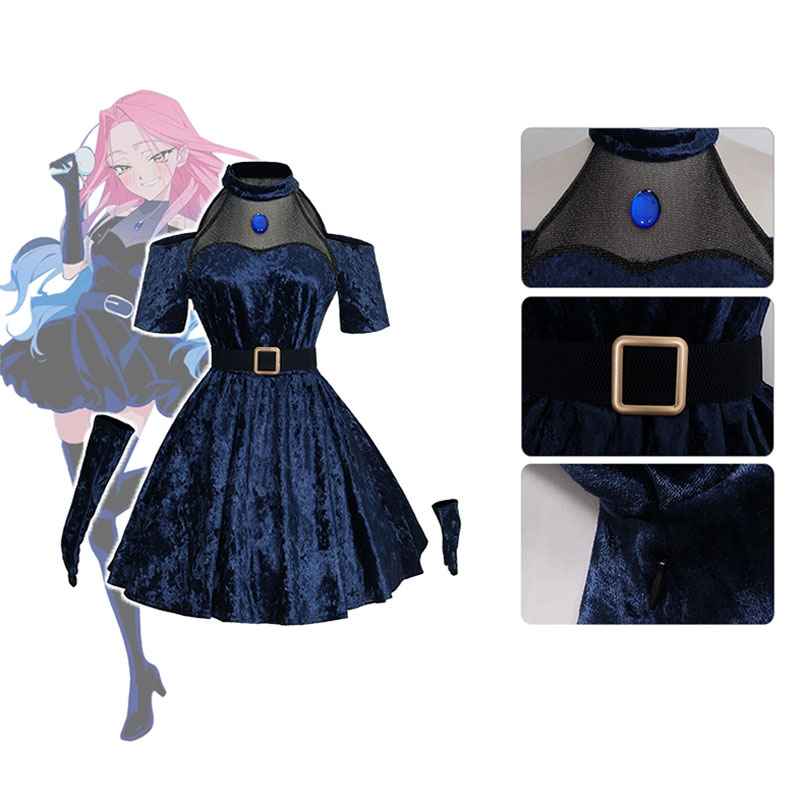 Mizi Cosplay Anime Alien Stage - đánh giá và giá Anime Cosplay Blue Hair