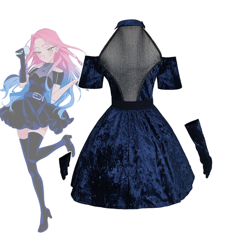 Mizi Cosplay Anime Alien Stage - đánh giá và giá Anime Cosplay Blue Hair