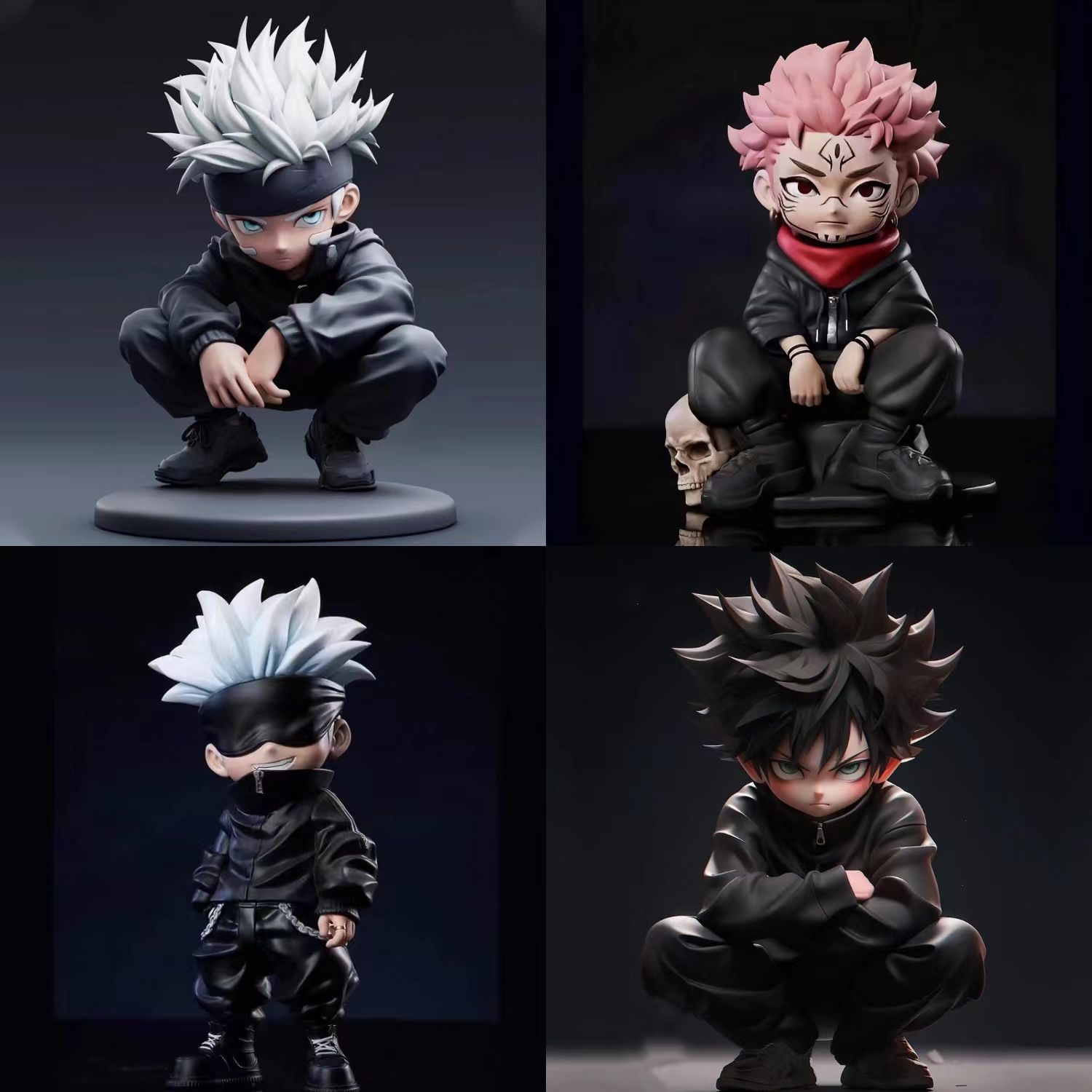 Jujutsu Kaisen figure - crouch - đánh giá và giá Anime Cosplay Gojo