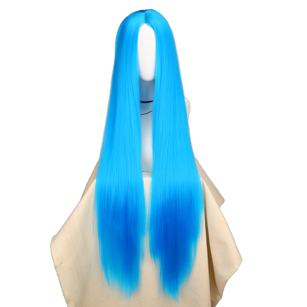 QQXCAIW Cosplay 100cm Long Blu - đánh giá và giá Anime Cosplay Blue Hair