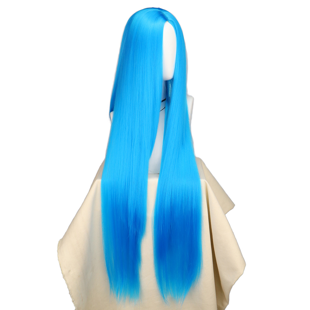 QQXCAIW Cosplay 100cm Long Blu - đánh giá và giá Anime Cosplay Blue Hair