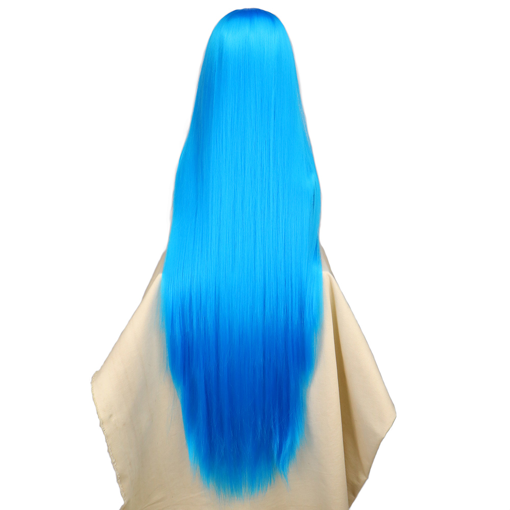 QQXCAIW Cosplay 100cm Long Blu - đánh giá và giá Anime Cosplay Blue Hair